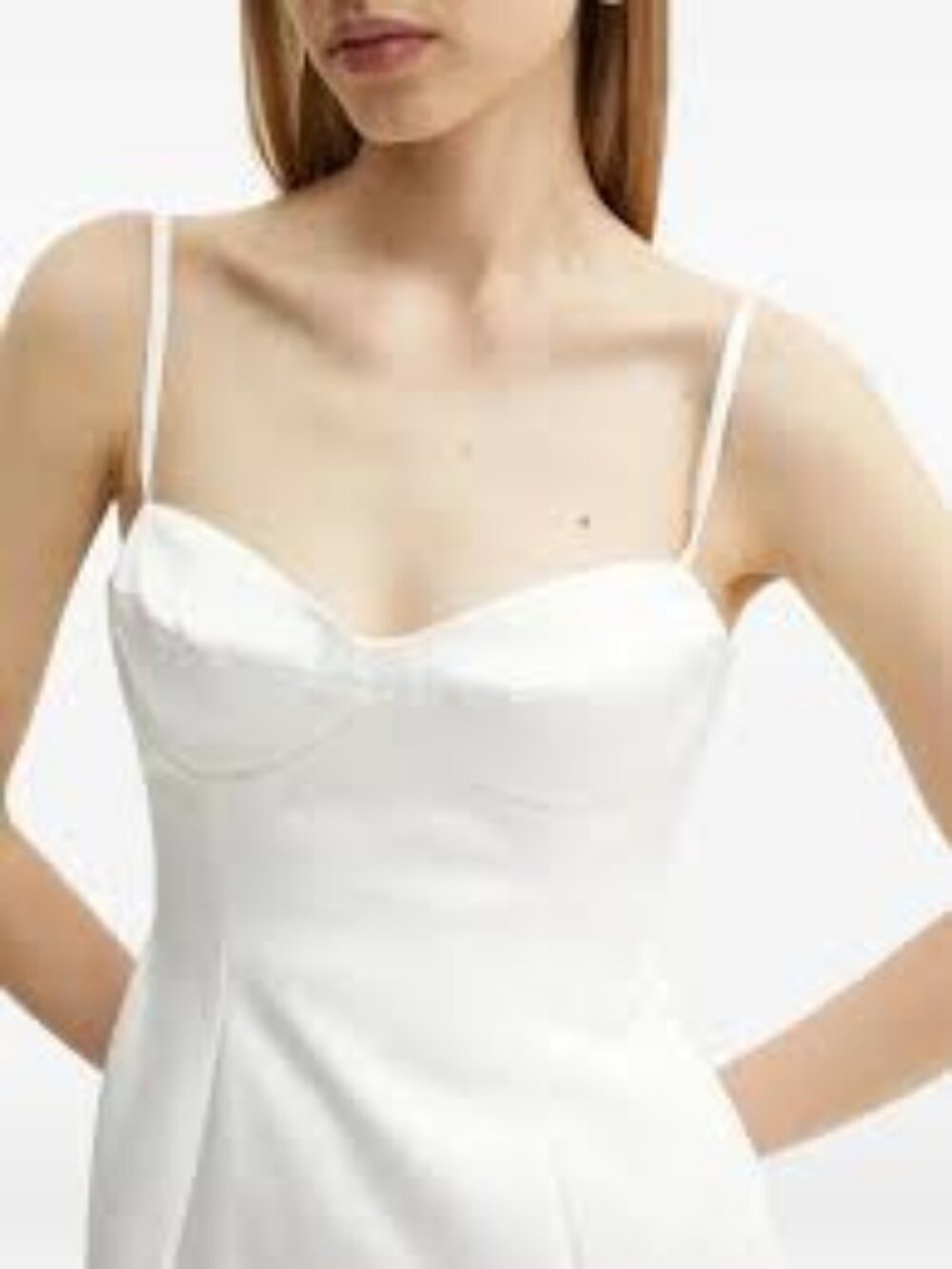 37 - NWT BARDOT MARCELLO HOURGLASS MINI DRESS IN ORCHID WHITE - Picture 6 of 7